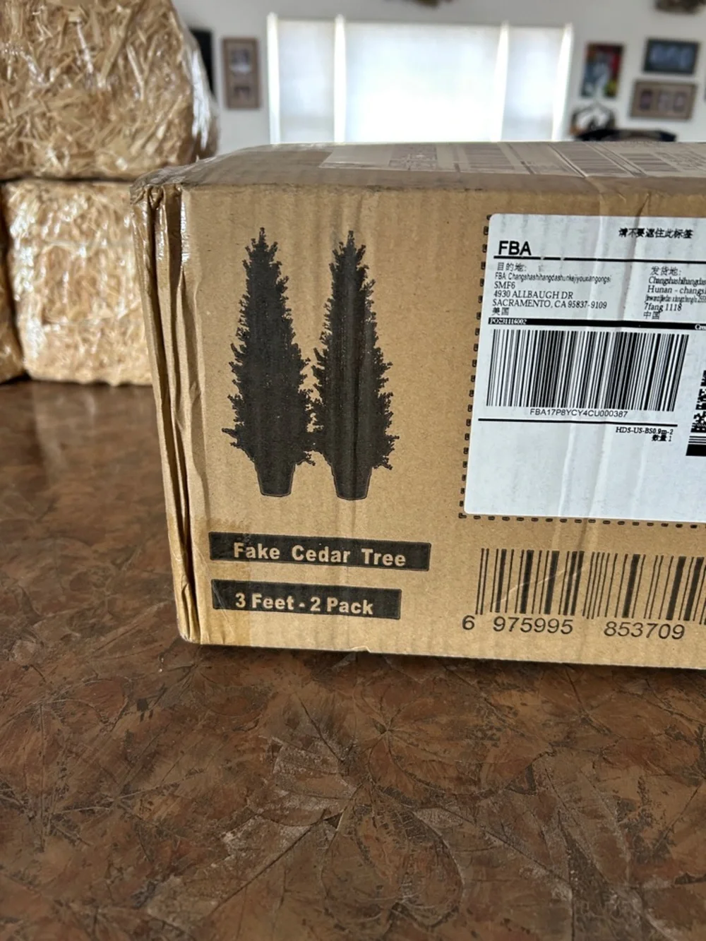 Laiwot Artificial Cedar Trees- 3 Feet Tall-2 Pack